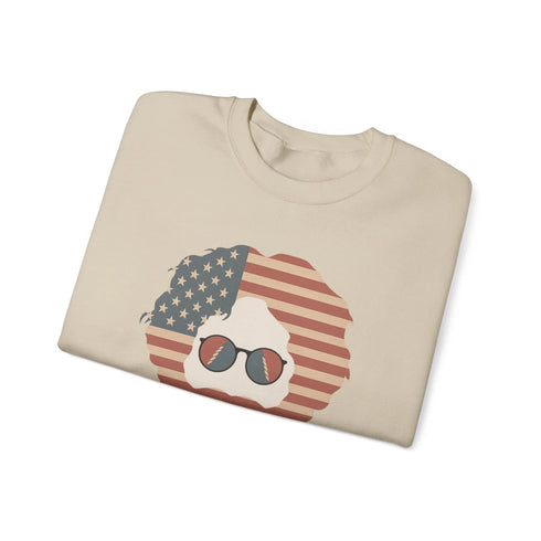 Grateful Dead - Stars & Stripes Jerry | Life is dead. Crewneck Sweatshirt - StealieShop